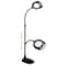 OttLite Black 2-in-1 LED Magnifier Floor and Table Light